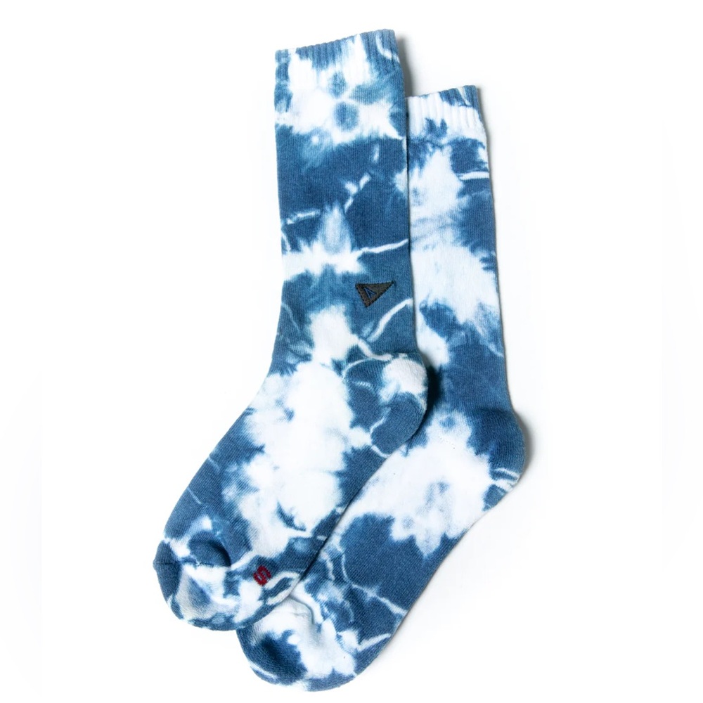 Blue Tie-Dye Socks
